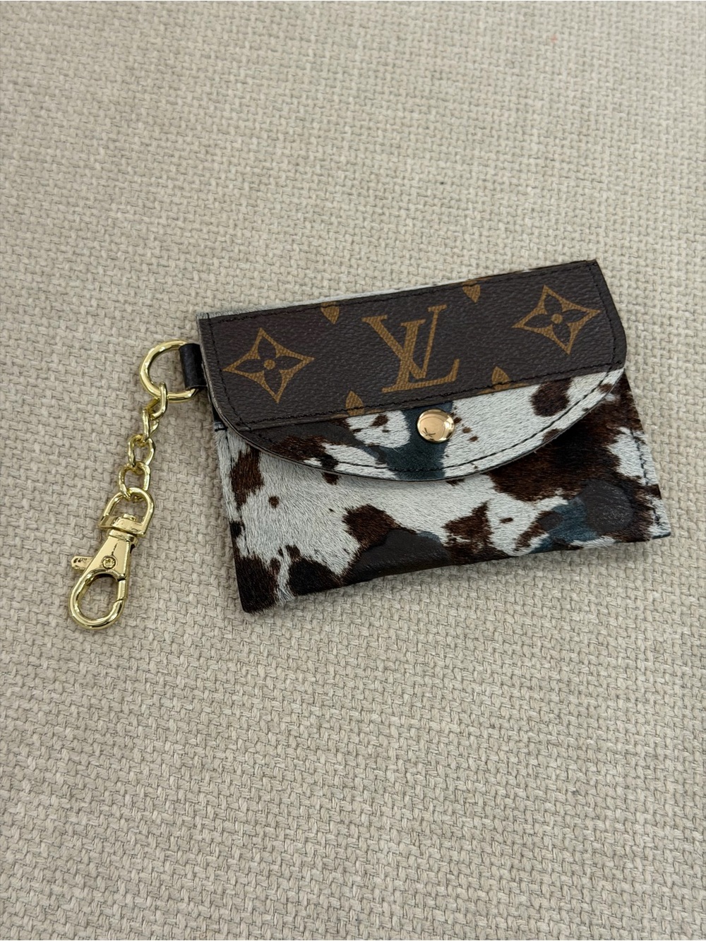 Cowhide card case NWOT